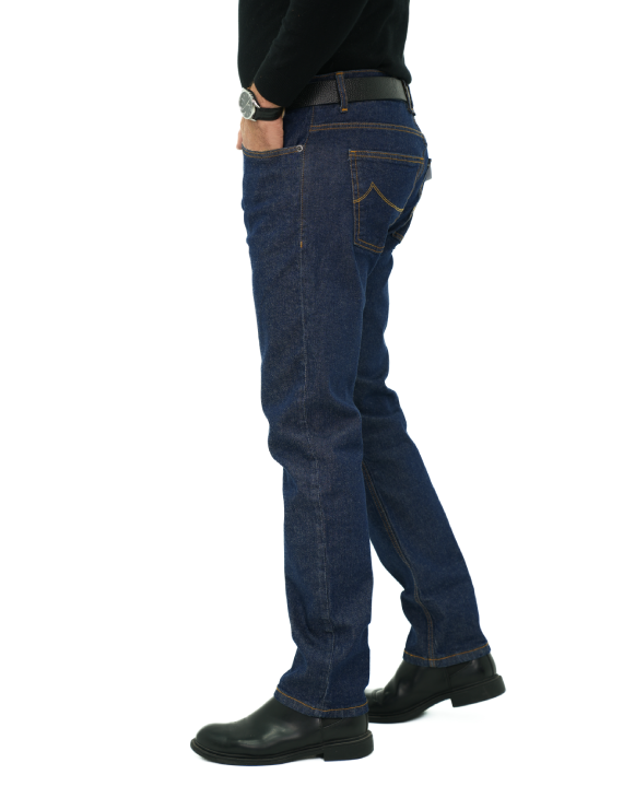 Coupe demi-droite- bleu-foncé