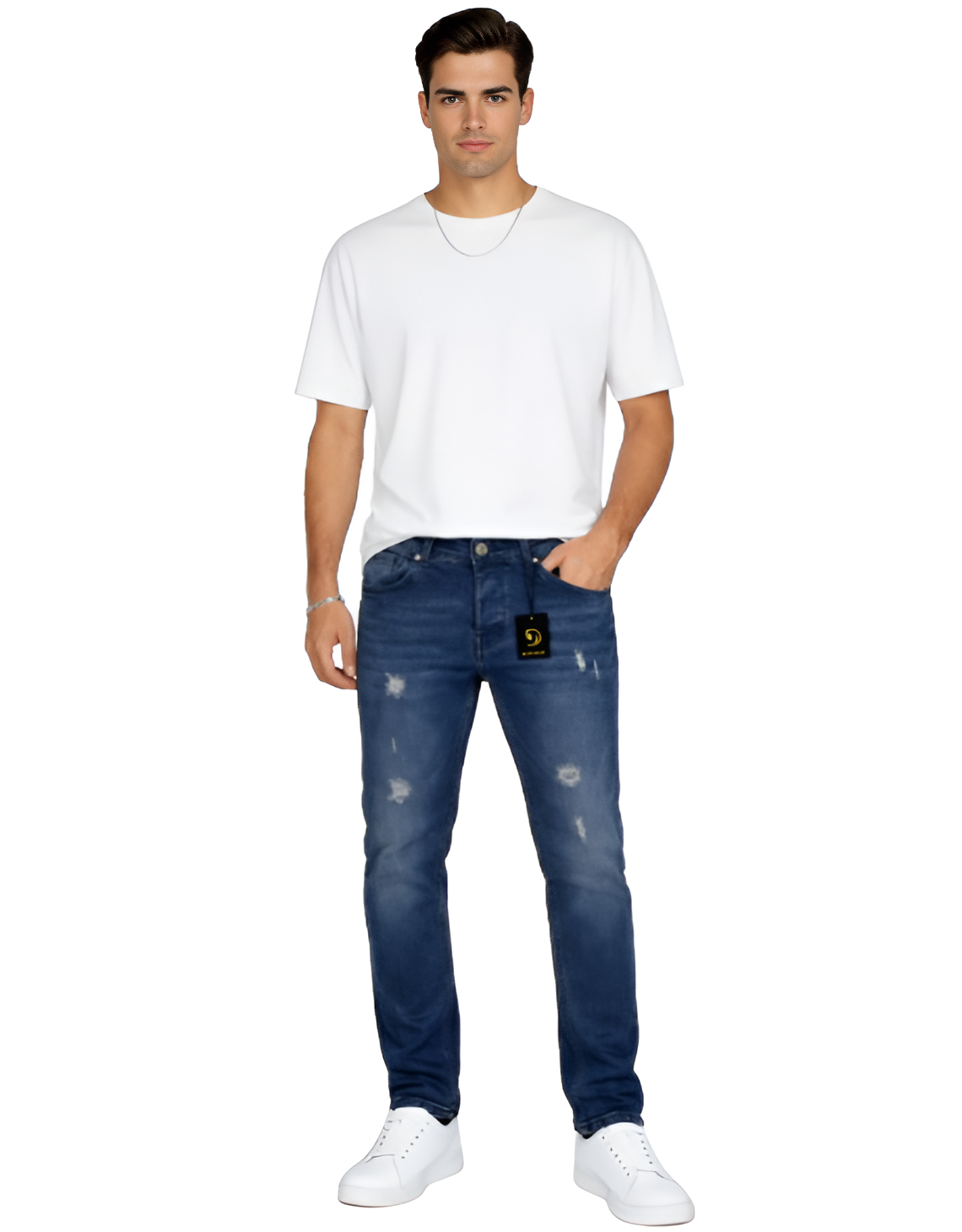 Skinny-jean-déchiré-blue-meduim